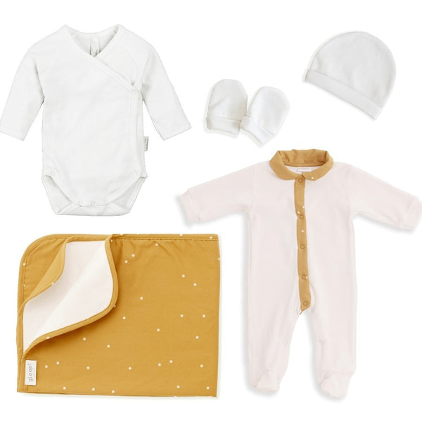 Coffret Layette Naissance Coton Bio Boho