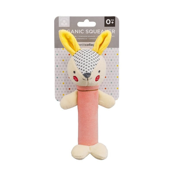 Hochet Lapin Pouet-Pouet en Coton Bio