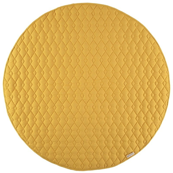 Tapis Kiowa en Coton Bio Jaune Ocre